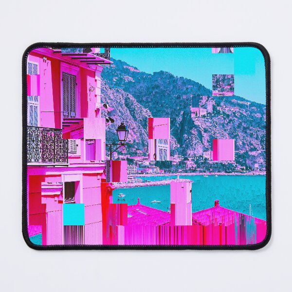 Item preview, Menton, France Psychedelic Vaporwave Glitch Art designed and sold by glitchhub.