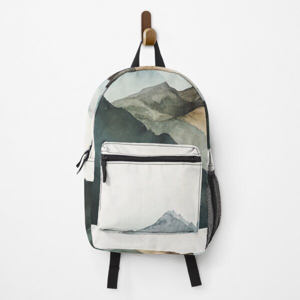 Item preview, Watercolor Mountains Design, Landscape Wall Art designed and sold by NicolasGlowArt.