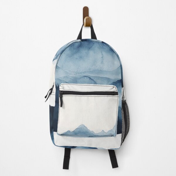 Item preview, Blue Watercolor Mountains Landscape designed and sold by NicolasGlowArt.