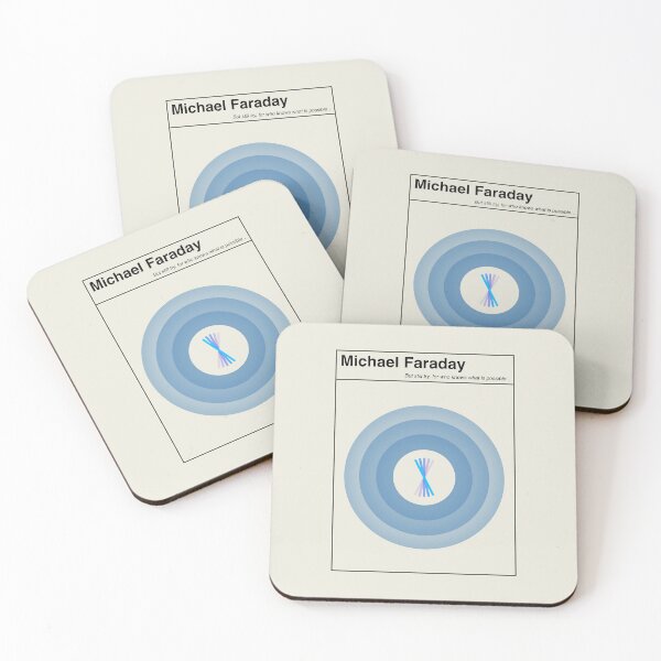 Item preview, Michael Faraday Physics  Minimalist Abstract Art Design designed and sold by kakarikihill.