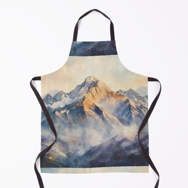 Item preview, Mountains Watercolor Landscape, Wall Art designed and sold by NicolasGlowArt.