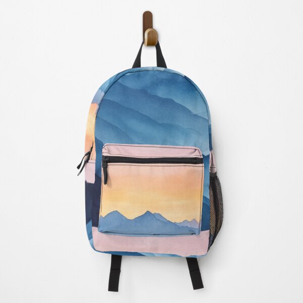 Item preview, Watercolor Mountaind Design, Mountains Landscape designed and sold by NicolasGlowArt.