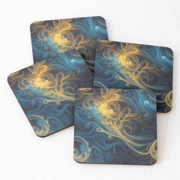 Item preview, Blue and Yellow Cosmic Radiance designed and sold by BirdsnStuff.