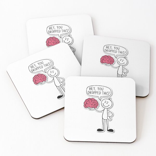 Item preview, Playful stick figure holding a brain. designed and sold by MastakDesign.