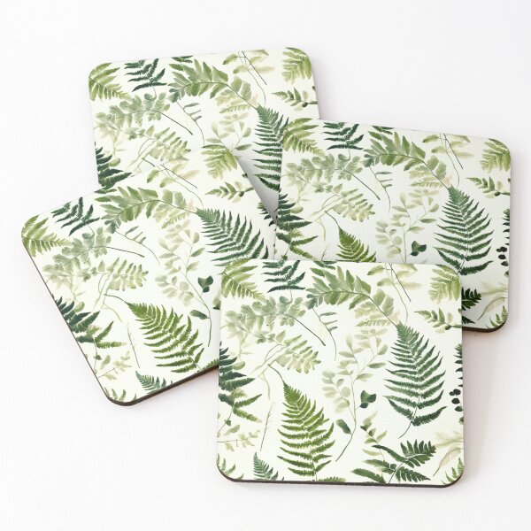 Item preview, Green Botanical Imprint Pattern designed and sold by BirdsnStuff.