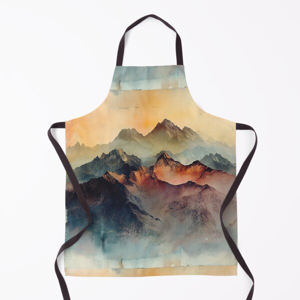 Item preview, Colorful Watercolor Mountians Landscape designed and sold by NicolasGlowArt.