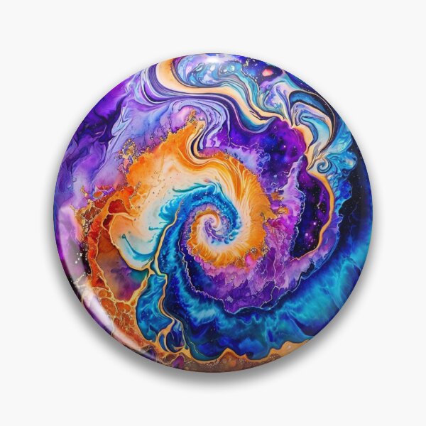 Item preview, Bold Cosmic Geode Swil Watercolor designed and sold by BirdsnStuff.