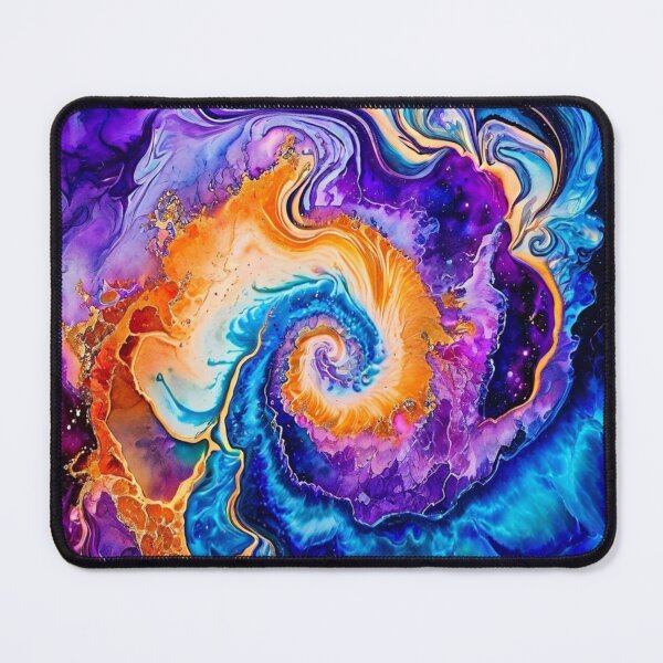 Item preview, Bold Cosmic Geode Swil Watercolor designed and sold by BirdsnStuff.