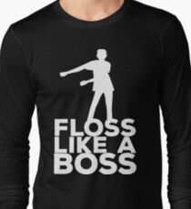 floss like a boss dance t shirt long sleeve t shirt - fortnite apparel shop