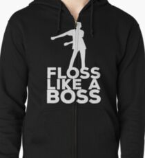 Floss Like A Boss Dance T-Shirt Zipped Hoodie