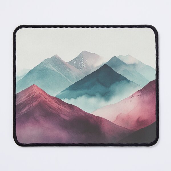Item preview, Watercolor Nature Mountains, Landscape Wall Art designed and sold by NicolasGlowArt.