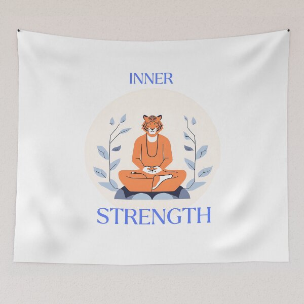 Item preview, Meditating Tiger Inner Strength designed and sold by HELLO TIGER.
