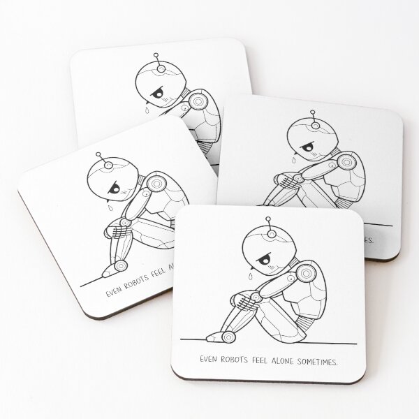 Item preview, Even Robots Feel Alone Sometime designed and sold by Noertz.
