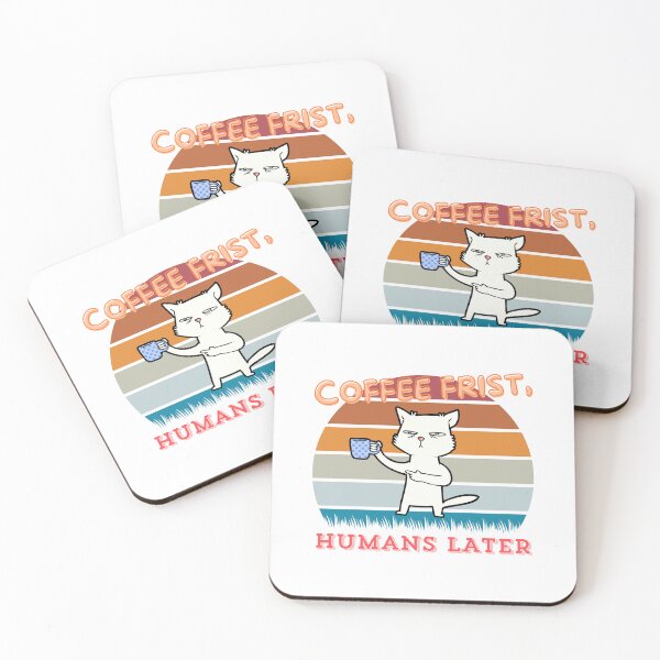 Item preview, Coffee first, humans later designed and sold by MDjabershop.