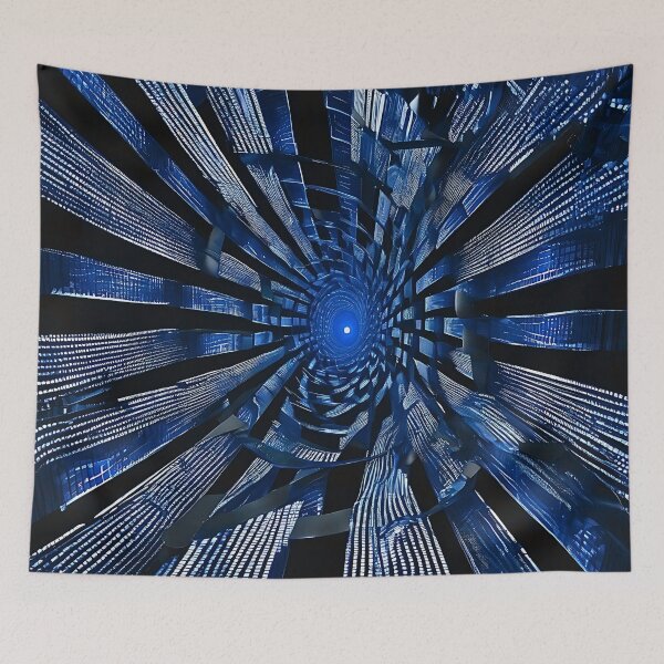 Item preview, FUTURISTIC PASSAGE III - tunnel-like structure illuminated with vibrant light. designed and sold by Atmosferica.