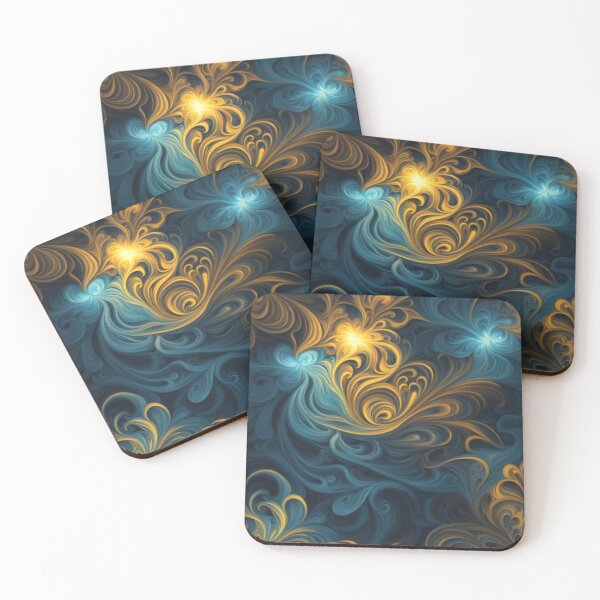 Item preview, Blue and Yellow Cosmic Radiance designed and sold by BirdsnStuff.