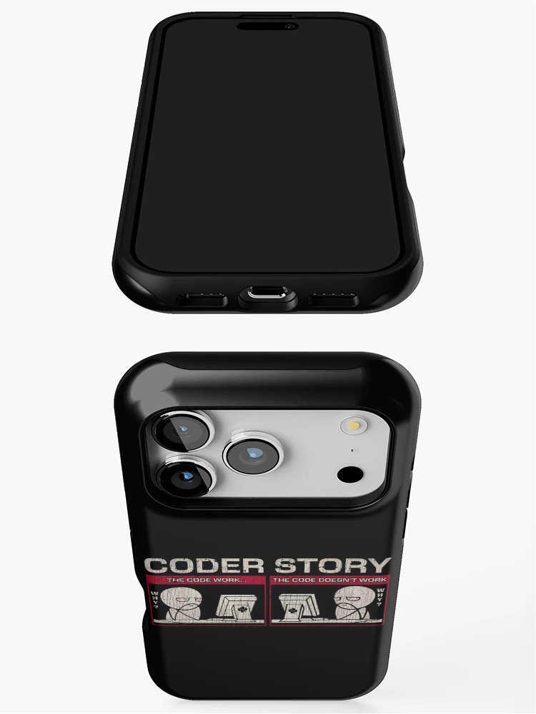 Thumbnail 3 of 4, iPhone Case, Meme Programmer - Code Works Why Computer Science designed and sold by UnlimiteeLLC.