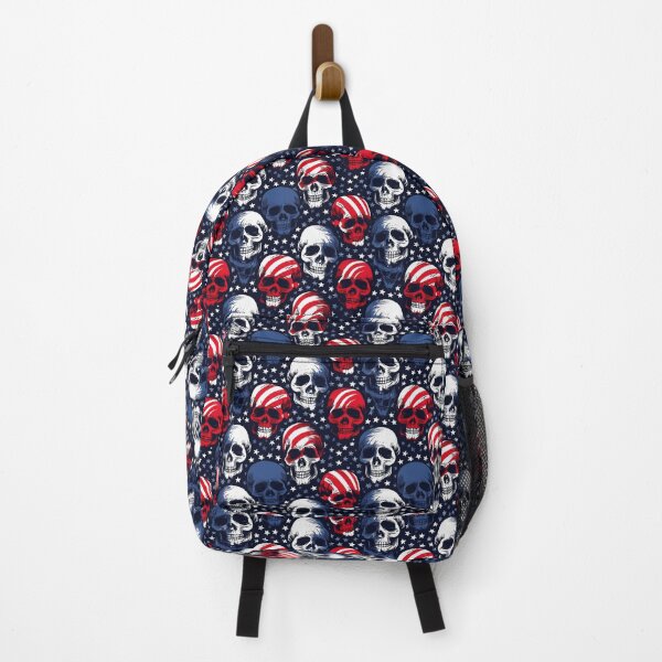 Item preview, Red White and Blue Skulls designed and sold by thewandswant.