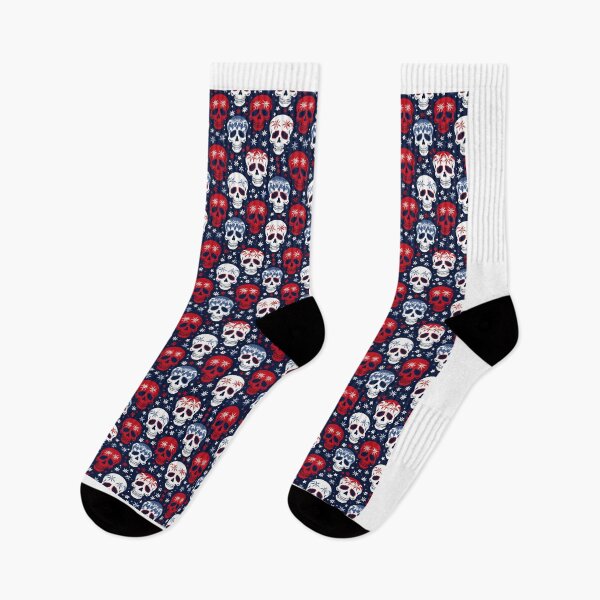 Item preview, Red White and Blue Skulls designed and sold by thewandswant.