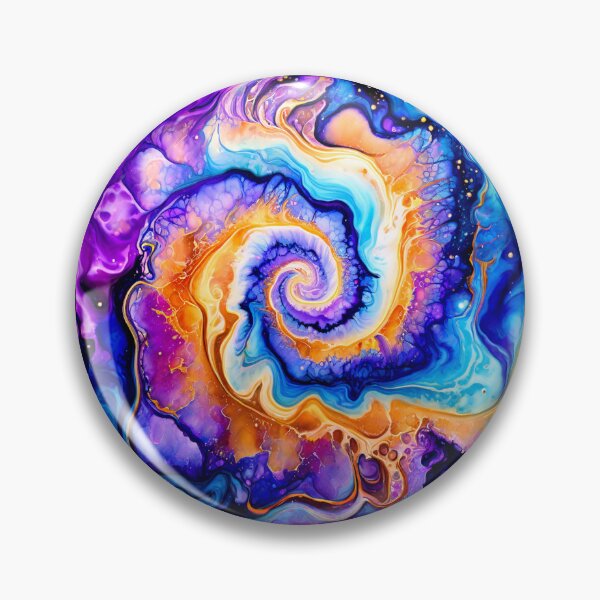 Item preview, Bold Cosmic Geode Swil Watercolor designed and sold by BirdsnStuff.