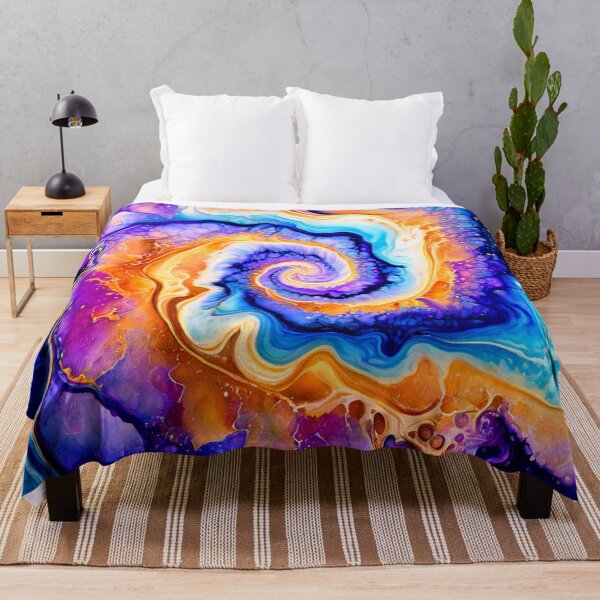 Item preview, Bold Cosmic Geode Swil Watercolor designed and sold by BirdsnStuff.