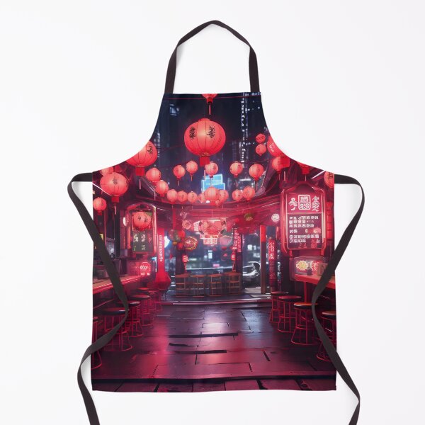 Item preview, Lantern-Lit Night Market Street designed and sold by GreenInkXpress.