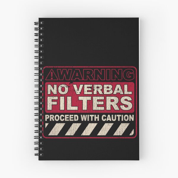 Item preview, Warning No Verbal Filters designed and sold by UnlimiteeLLC.