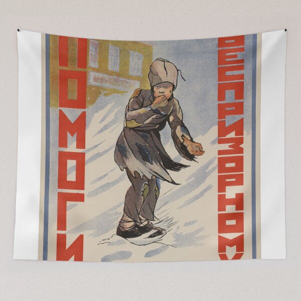 Item preview, Tramp in Siberia Soviet Poster  designed and sold by BeatPoet.