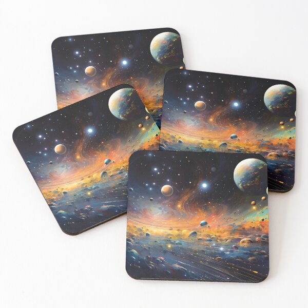 Item preview, Cosmic Symphony: A Vivid Universe of Colors and Planets designed and sold by GreenInkXpress.