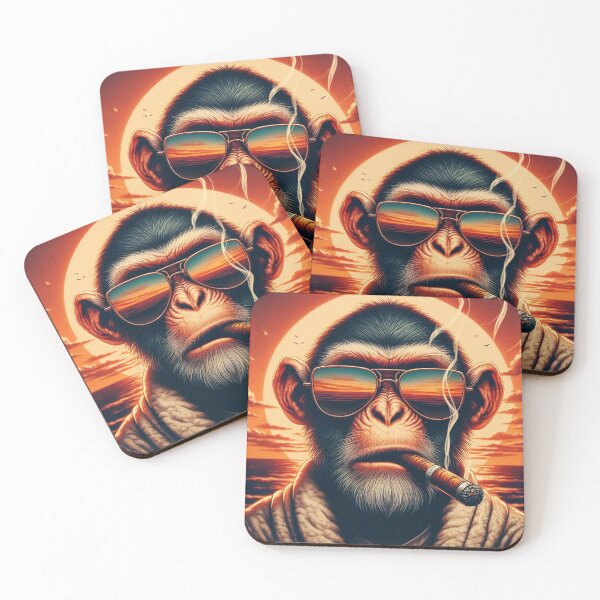 Item preview, Monkey Sunset 2  designed and sold by MonkeyWorldShop.