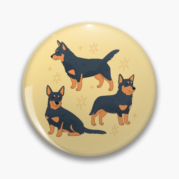 Item preview, Lancashire Heeler dog trio illustration  designed and sold by YaraCuteArt.