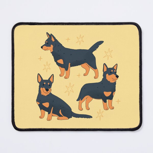 Item preview, Lancashire Heeler dog trio illustration designed and sold by YaraCuteArt.