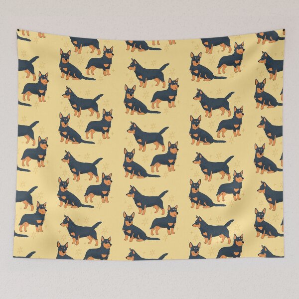 Item preview, Lancashire Heeler dog trio illustration  designed and sold by YaraCuteArt.