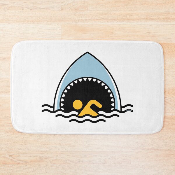 Item preview, Shark And Swimmer (Swim / Swimming / 3C) designed and sold by Roderix.