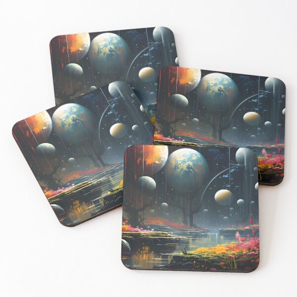 Item preview, Celestial Garden: A Cosmic Realm of Blossoming Worlds designed and sold by GreenInkXpress.