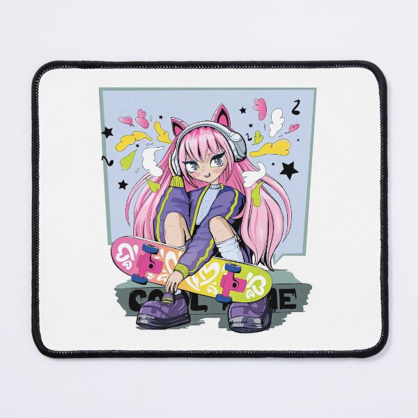 Item preview, Anime Skate Girl, Skateboarding Girl, Skate, Sk8 designed and sold by Skateboard-Art.