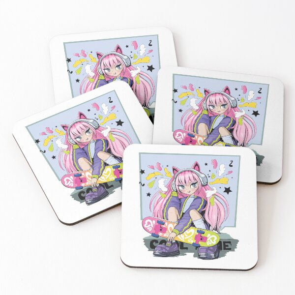 Item preview, Anime Skate Girl, Skateboarding Girl, Skate, Sk8 designed and sold by Skateboard-Art.