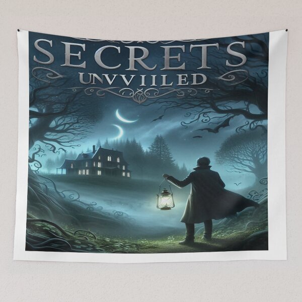 Item preview, secrets unveiled horror movie poster designed and sold by  Mudikeys.