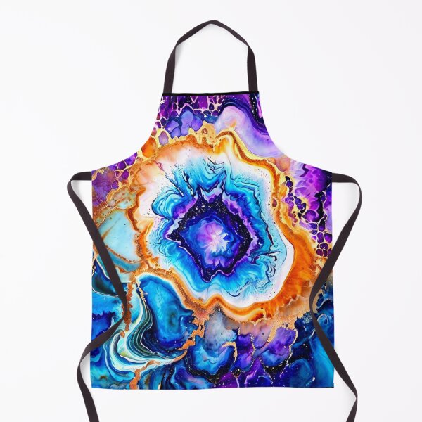 Item preview, Bold Cosmic Geode Swil Watercolor designed and sold by BirdsnStuff.