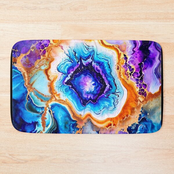 Item preview, Bold Cosmic Geode Swil Watercolor designed and sold by BirdsnStuff.