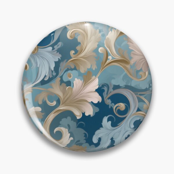 Item preview, Etheral Rococo Swirl Florals designed and sold by BirdsnStuff.