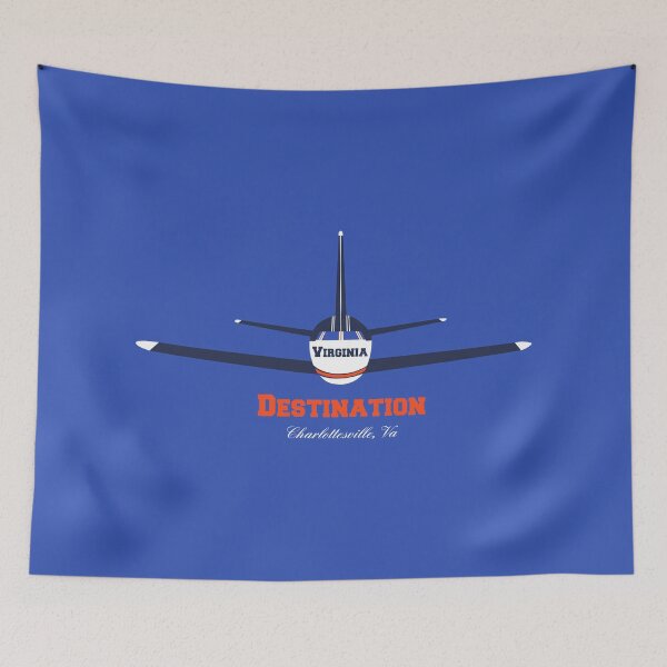 Item preview, Destination Charlottesville Virginia VA Airplane Airport Logo  designed and sold by Lartheviking.