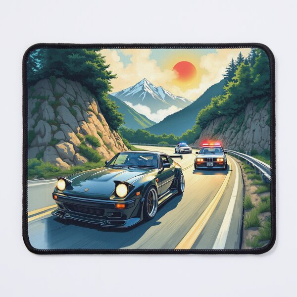 Item preview, Japanese Race Car Chased by Police - Car Culture designed and sold by Design Raptor.