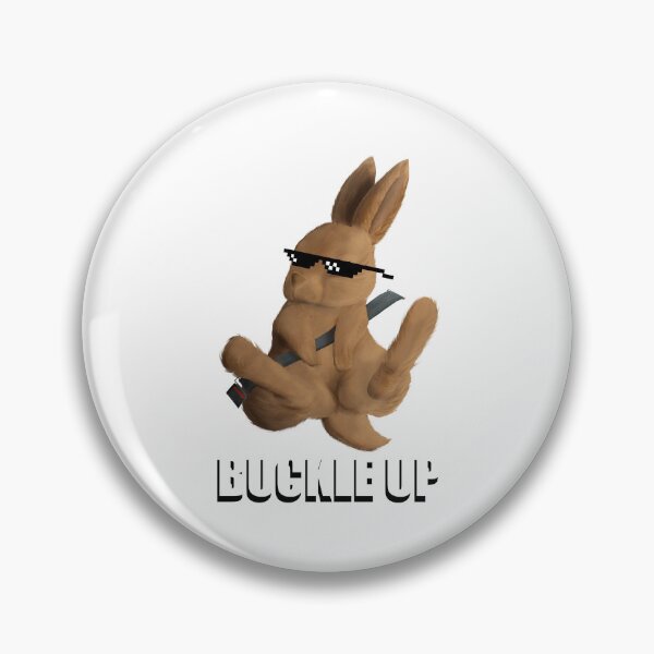 Item preview, Rabbit with seatbelt buckle up designed and sold by noicethingys.