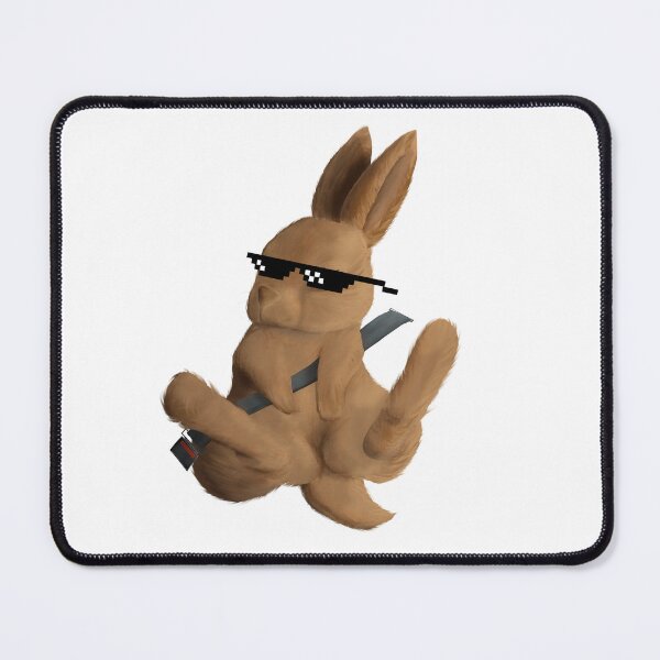 Item preview, Rabbit with seatbelt buckle up designed and sold by noicethingys.