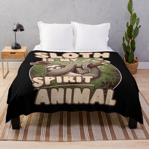 Item preview, SLOTH is my spirit Animal funny sleepy sloth design designed and sold by Jt41.
