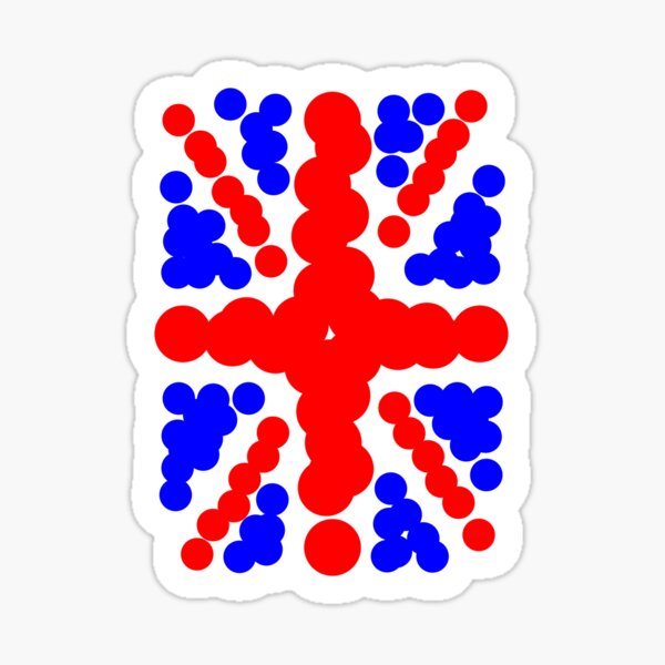 Item preview, Dot Union Jack. Dot Art by Vladimir Shmoylov designed and sold by Shmoylov-Art.