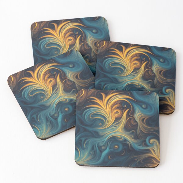 Item preview, Blue and Yellow Cosmic Radiance designed and sold by BirdsnStuff.