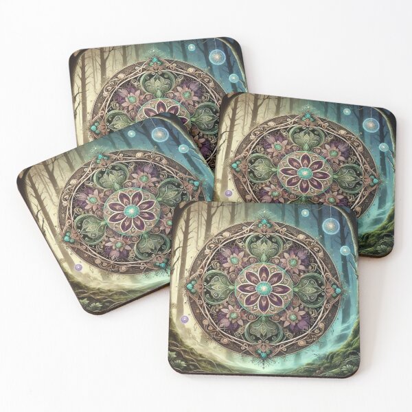 Item preview, Enchanted Forest Mandala designed and sold by Trac-Fusion.