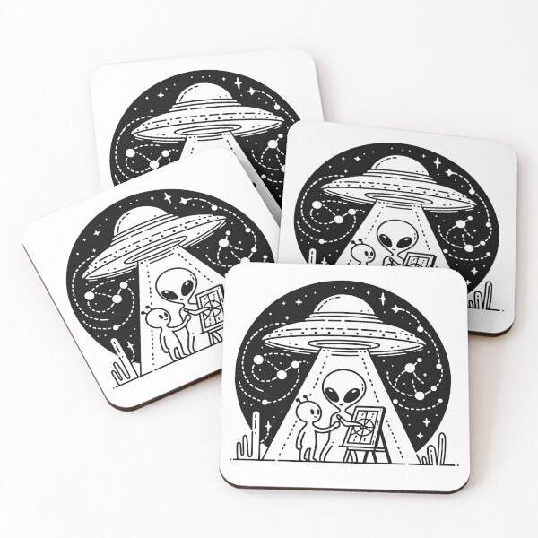 Item preview, Aliens travel the universe designed and sold by yumi86.